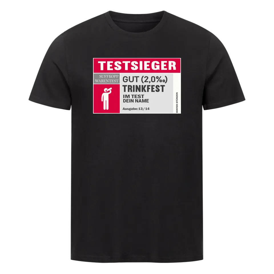 TESTSIEGER PERSONALISIERBAR - PREMIUM SHIRT UNISEX