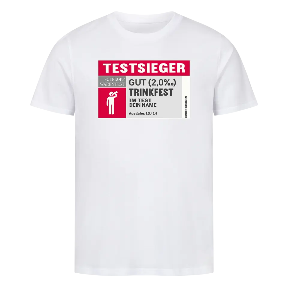 TESTSIEGER PERSONALISIERBAR - PREMIUM SHIRT UNISEX