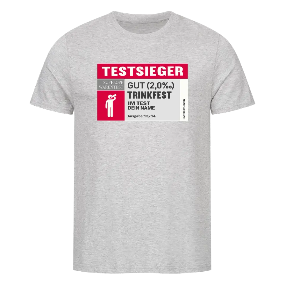 TESTSIEGER PERSONALISIERBAR - PREMIUM SHIRT UNISEX