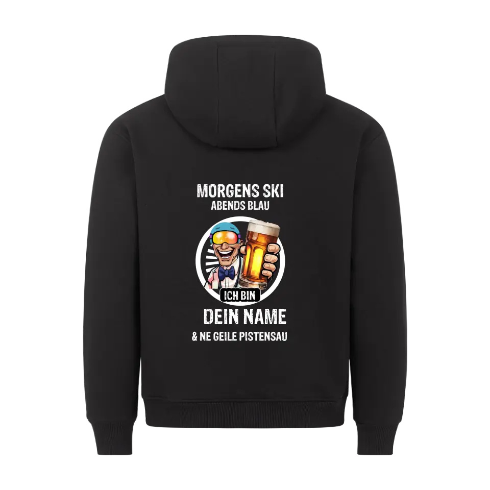 PISTENSAU PERSONALISIERBAR - PREMIUM HOODIE UNISEX RÜCKENDRUCK