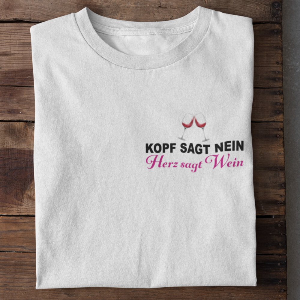 HERZ SAGT WEIN - PREMIUM SHIRT DAMEN