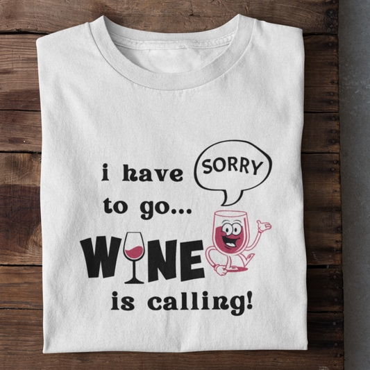 WINE IS CALLING - PREMIUM DAMEN SHIRT